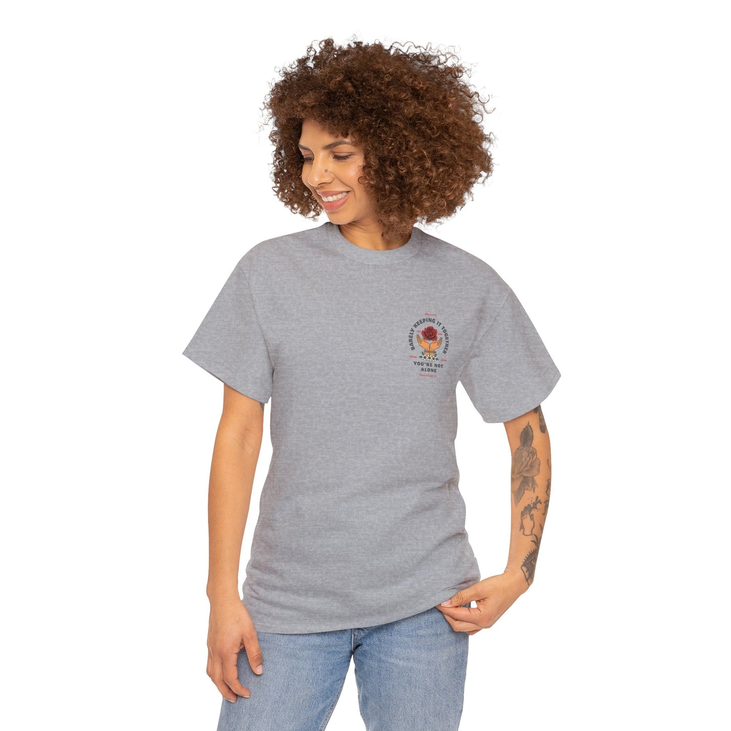 You're Not Alone Heavy Cotton Tee