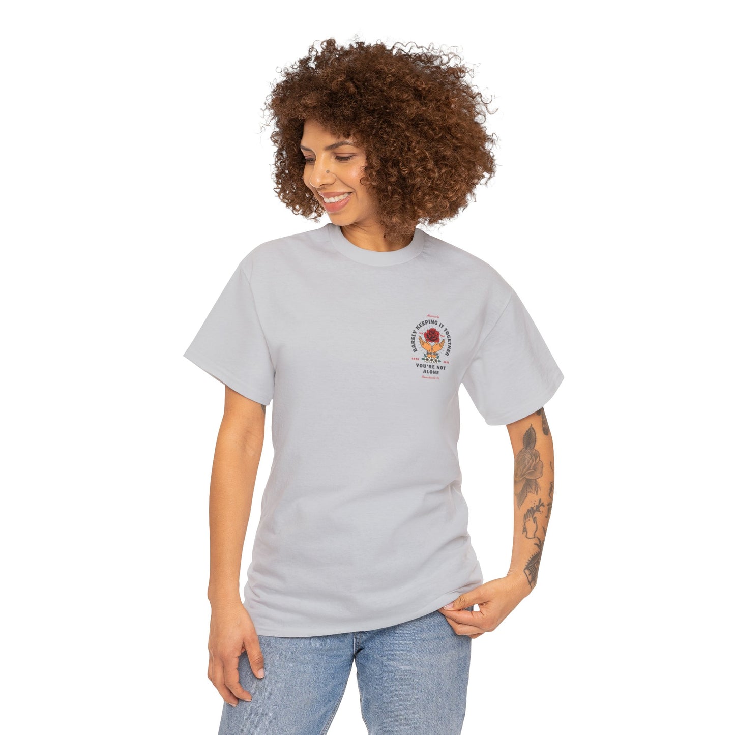 You're Not Alone Heavy Cotton Tee