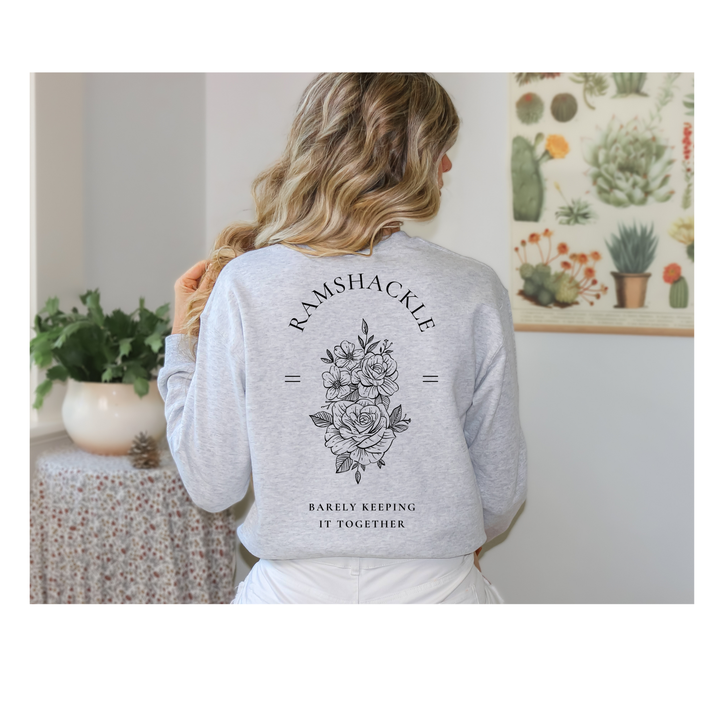 Rose Ramshackle Crewneck Sweatshirt